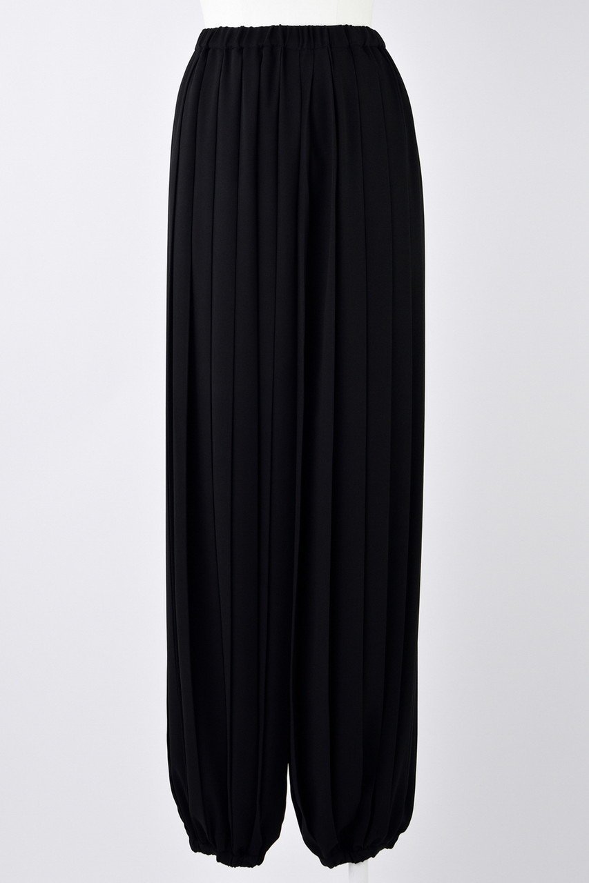 【エンフォルド/ENFOLD】のPEライトジョーゼット プリーツバルーン TR/トラウザー・パンツ インテリア・キッズ・メンズ・レディースファッション・服の通販 founy(ファニー) 　ファッション　Fashion　レディースファッション　Fashion for Women　パンツ　Pants & Trousers　シンプル　Simple, Minimal　ジョーゼット　Georgette, Semi-Sheer Fabric　バルーン　Balloon, Balloon Silhouette　プリーツ　Pleats, Pleated　ブラック|ID: prp329100004452771 ipo3291000000036531691