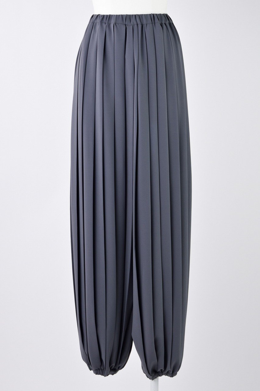 【エンフォルド/ENFOLD】のPEライトジョーゼット プリーツバルーン TR/トラウザー・パンツ インテリア・キッズ・メンズ・レディースファッション・服の通販 founy(ファニー) 　ファッション　Fashion　レディースファッション　Fashion for Women　パンツ　Pants & Trousers　シンプル　Simple, Minimal　ジョーゼット　Georgette, Semi-Sheer Fabric　バルーン　Balloon, Balloon Silhouette　プリーツ　Pleats, Pleated　ダークグレー|ID: prp329100004452771 ipo3291000000036531692