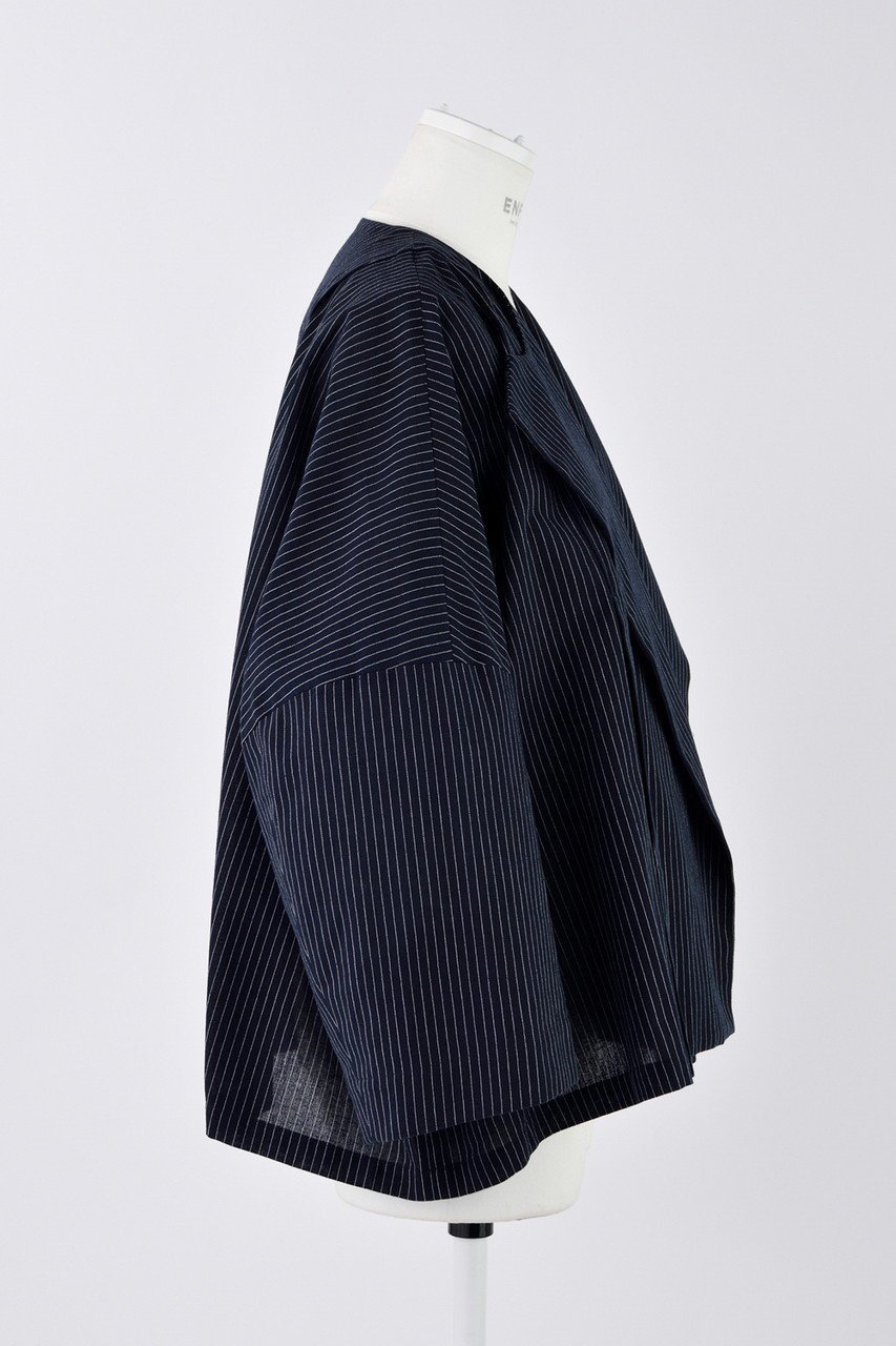 【エンフォルド/ENFOLD】のC/Liストライプ ドレープJK/ジャケット 人気、トレンドファッション・服の通販 founy(ファニー) 　ファッション　Fashion　レディースファッション　Fashion for Women　アウター　Coat / Outerwear Collection　レディースジャケット・軽アウター　Jackets　カーディガン　Cardigan, Knitwear　ジャケット　Jacket, Outerwear　ストライプ　Stripe, Striped Pattern　ドレープ　Drape, Draping Fabric　フロント　Front, Front Design　リラックス　Relax, Relaxed Fit　other-4|ID: prp329100004452774 ipo3291000000032955418