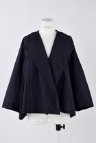 【エンフォルド/ENFOLD】のC/Liストライプ ドレープJK/ジャケット ネイビー|ID:prp329100004452774