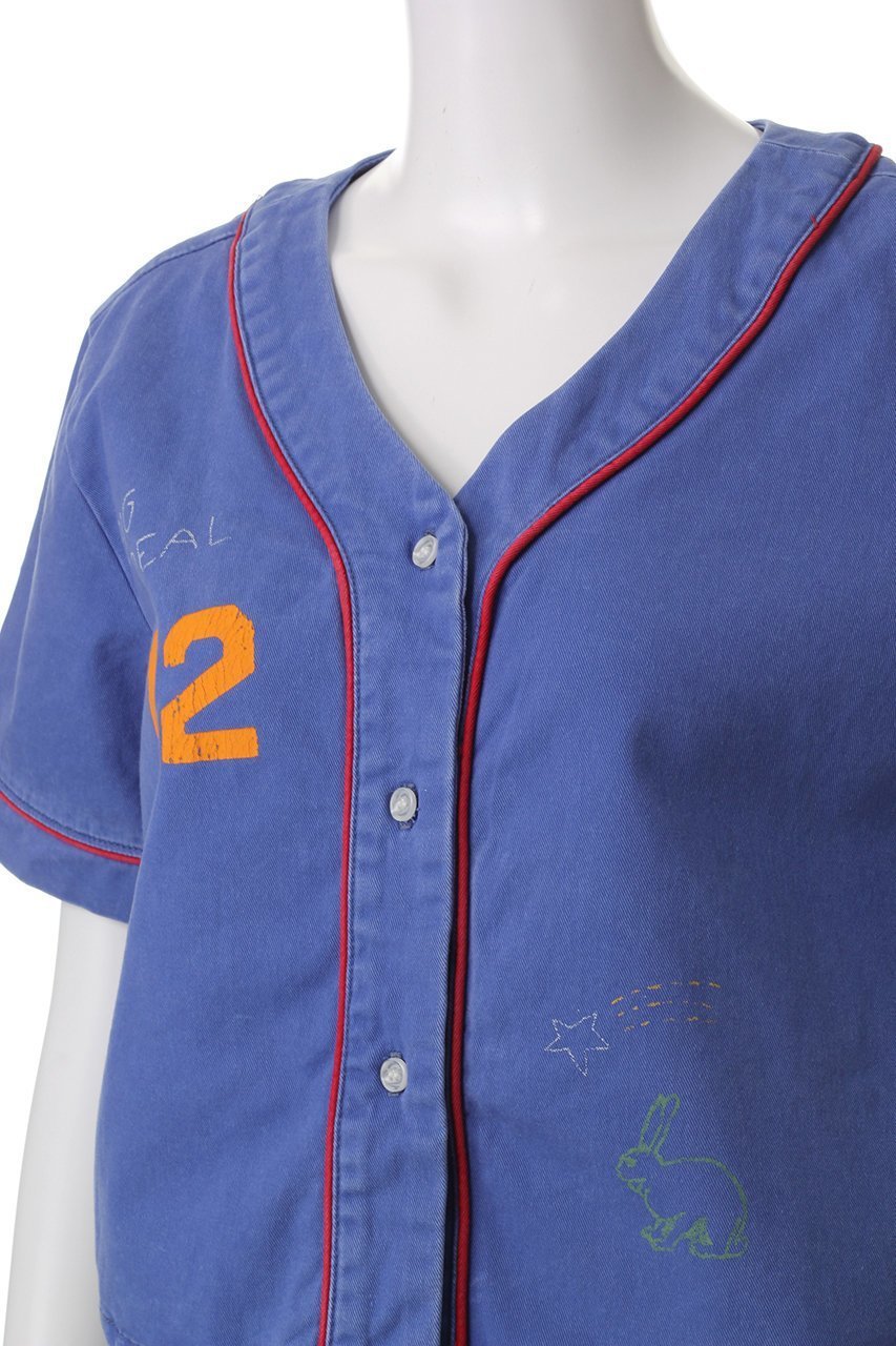 【マザー/MOTHER】のクロップド ベースボールシャツ(BLR) 人気、トレンドファッション・服の通販 founy(ファニー) 　ファッション　Fashion　レディースファッション　WOMEN　トップス・カットソー　Tops/Tshirt　シャツ/ブラウス　Shirts/Blouses　おすすめ　Recommend　クロップド　Cropped　コンパクト　Compact　ショート　Short　スポーツ　Sports　スリーブ　Sleeve　トレンド　Trend　フェミニン　Feminine　プリント　Print　ボトム　Bottom　ミックス　Mix　今季　This Season　夏　Summer　春　Spring　S/S・春夏　Ss・Spring/Summer　other-5|ID: prp329100004452780 ipo3291000000031324654