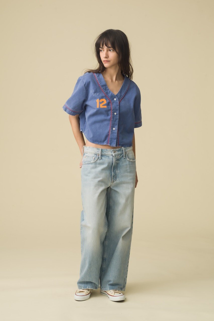 【マザー/MOTHER】のクロップド ベースボールシャツ(BLR) 人気、トレンドファッション・服の通販 founy(ファニー) 　ファッション　Fashion　レディースファッション　WOMEN　トップス・カットソー　Tops/Tshirt　シャツ/ブラウス　Shirts/Blouses　おすすめ　Recommend　クロップド　Cropped　コンパクト　Compact　ショート　Short　スポーツ　Sports　スリーブ　Sleeve　トレンド　Trend　フェミニン　Feminine　プリント　Print　ボトム　Bottom　ミックス　Mix　今季　This Season　夏　Summer　春　Spring　S/S・春夏　Ss・Spring/Summer　other-6|ID: prp329100004452780 ipo3291000000031324655