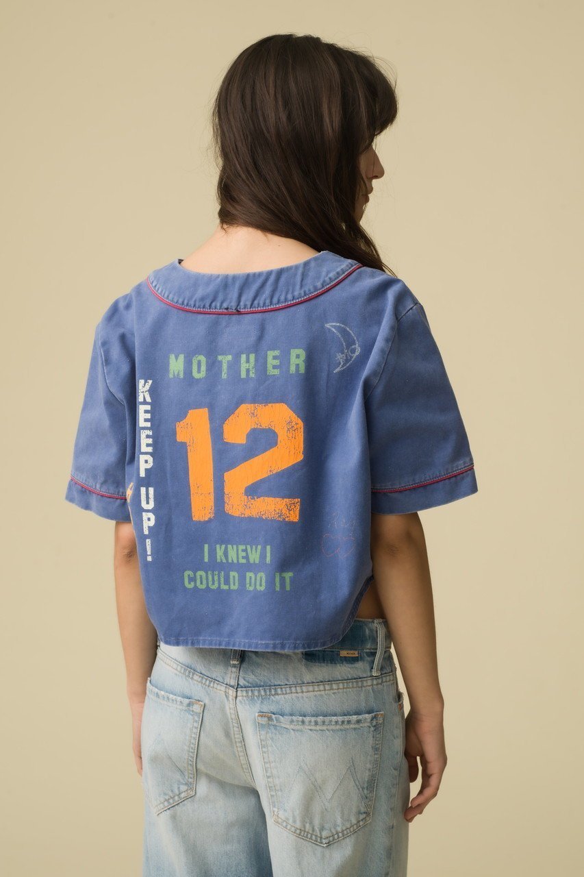 【マザー/MOTHER】のクロップド ベースボールシャツ(BLR) 人気、トレンドファッション・服の通販 founy(ファニー) 　ファッション　Fashion　レディースファッション　WOMEN　トップス・カットソー　Tops/Tshirt　シャツ/ブラウス　Shirts/Blouses　おすすめ　Recommend　クロップド　Cropped　コンパクト　Compact　ショート　Short　スポーツ　Sports　スリーブ　Sleeve　トレンド　Trend　フェミニン　Feminine　プリント　Print　ボトム　Bottom　ミックス　Mix　今季　This Season　夏　Summer　春　Spring　S/S・春夏　Ss・Spring/Summer　other-8|ID: prp329100004452780 ipo3291000000031324657