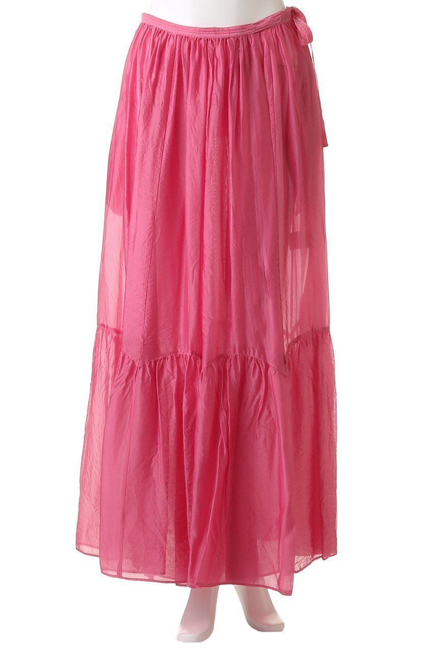 【マルティニーク/martinique】の【CURRENTAGE】Silk capraスカート 人気、トレンドファッション・服の通販 founy(ファニー) 　ファッション　Fashion　レディースファッション　WOMEN　スカート　Skirt　ロングスカート　Long Skirt　エアリー　Airy　エレガント 上品　Elegant　シルク　Silk　シンプル　Simple　ティアードスカート　Tiered Skirt　フェミニン　Feminine　マキシ　Maxi　リゾート　Resort　リボン　Ribbon　ロング　Long　other-2|ID: prp329100004452782 ipo3291000000031252126
