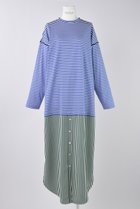 【エンフォルド/ENFOLD】のコンパクトCO天竺 ストライプ DRS/ドレス・ワンピース 人気、トレンドファッション・服の通販 founy(ファニー) ファッション Fashion レディースファッション Fashion for Women ワンピース Dresses フォーマル・パーティードレス・結婚式用ドレス Elegant & Casual Dresses チュニック Tunic Tops & Dresses コンパクト Compact, Small Size ストライプ Stripe, Striped Pattern チュニック Tunic, Long Top ドレス Dress, One-Piece パイピング Piping, Trim Design ロング Long, Long-Length thumbnail ブルー|ID: prp329100004452792 ipo3291000000035792998
