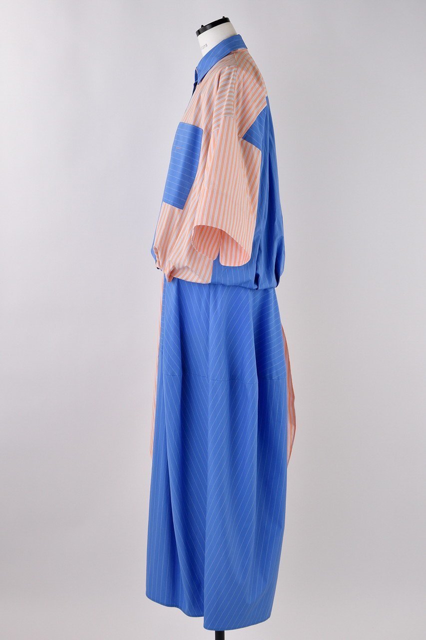 【ナゴンスタンス/nagonstans】のポプリンStripe バルーンSH DRS/シャツドレス 人気、トレンドファッション・服の通販 founy(ファニー) 　ファッション　Fashion　レディースファッション　Fashion for Women　ワンピース　Dresses　フォーマル・パーティードレス・結婚式用ドレス　Elegant & Casual Dresses　チュニック　Tunic Tops & Dresses　ストライプ　Stripe, Striped Pattern　チュニック　Tunic, Long Top　ドレス　Dress, One-Piece　バランス　Balance, Style Balance　バルーン　Balloon, Balloon Silhouette　パターン　Pattern, Design Print　ロング　Long, Long-Length　other-2|ID: prp329100004452794 ipo3291000000035756988