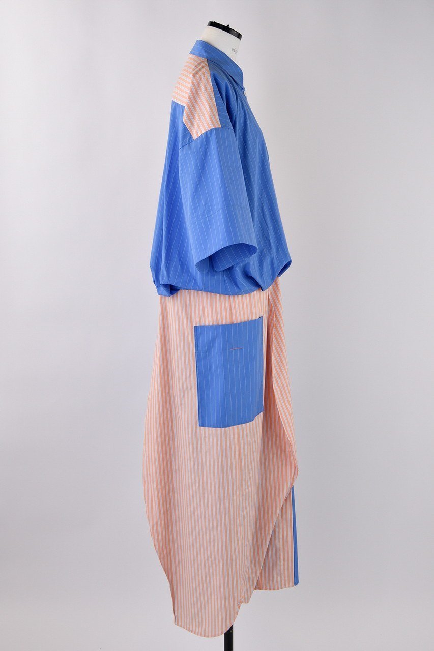 【ナゴンスタンス/nagonstans】のポプリンStripe バルーンSH DRS/シャツドレス 大人の最旬トレンドファッション＆コーディネート founy(ファウニー) 　ファッション　Fashion　レディースファッション　Fashion for Women　ワンピース　Dresses　フォーマル・パーティードレス・結婚式用ドレス　Elegant & Casual Dresses　チュニック　Tunic Tops & Dresses　ストライプ　Stripe, Striped Pattern　チュニック　Tunic, Long Top　ドレス　Dress, One-Piece　バランス　Balance, Style Balance　バルーン　Balloon, Balloon Silhouette　パターン　Pattern, Design Print　ロング　Long, Long-Length　other-4|ID: prp329100004452794 ipo3291000000036906131