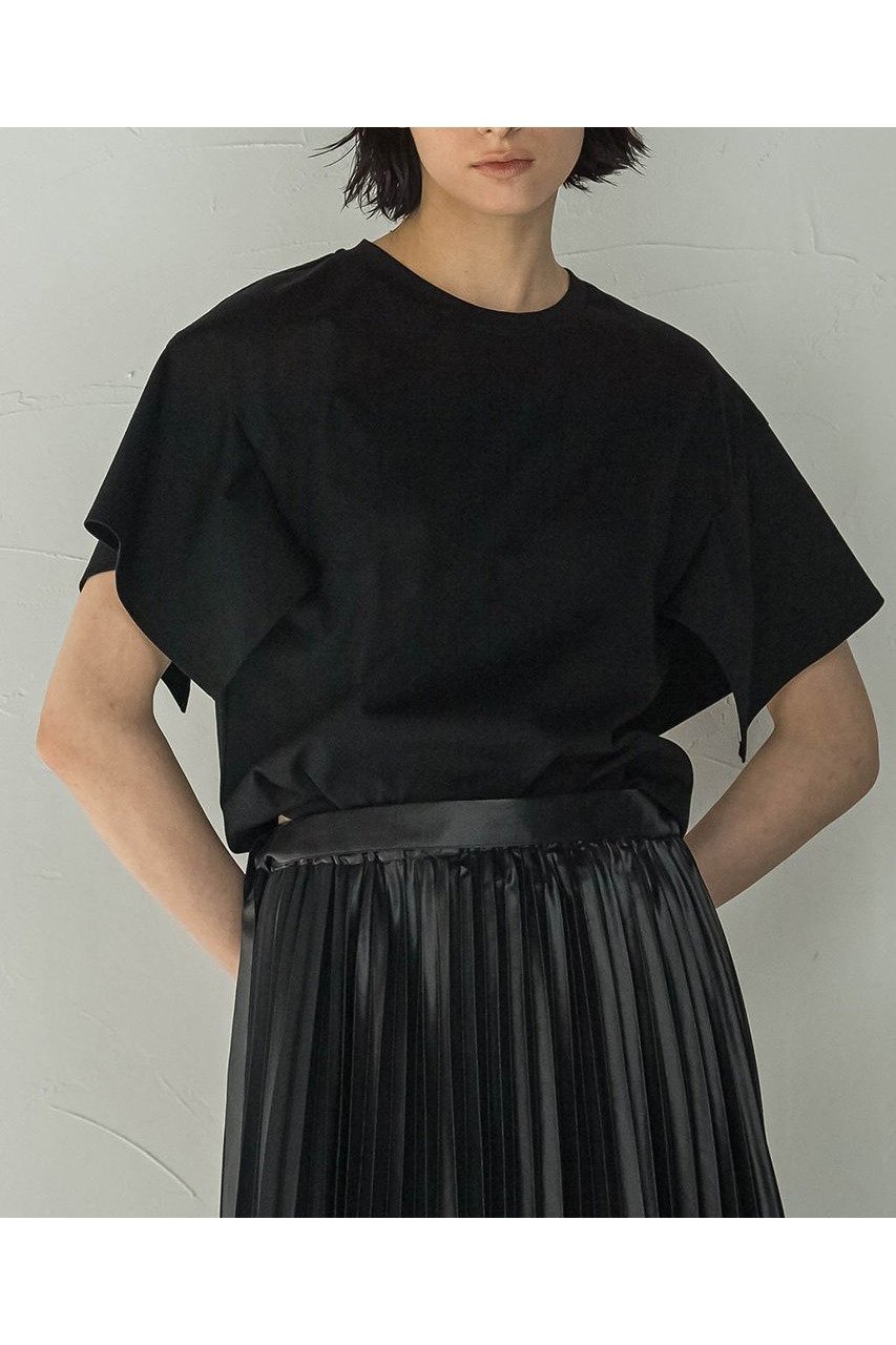 【エッセン ロートレアモン/ESSEN LAUTREAMONT】の80smooth パネルスリーブトップ 人気、トレンドファッション・服の通販 founy(ファニー) 　ファッション　Fashion　レディースファッション　WOMEN　トップス・カットソー　Tops/Tshirt　シャツ/ブラウス　Shirts/Blouses　ロング / Tシャツ　T-Shirts　カットソー　Cut and Sewn　ショート　Short　シンプル　Simple　スリーブ　Sleeve　バランス　Balance　ボトム　Bottom　再入荷　Restock/Back In Stock/Re Arrival　洗える　Washable　other-2|ID: prp329100004452799 ipo3291000000031252232