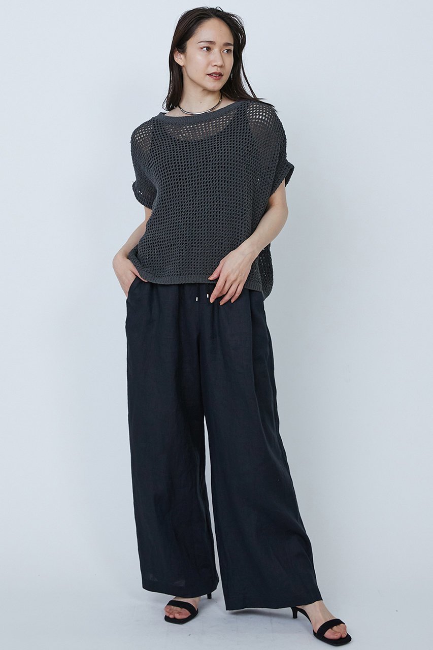 【プルミエ アロンディスモン/1er Arrondissement】のメッシュオーバープルオーバー 人気、トレンドファッション・服の通販 founy(ファニー) 　ファッション　Fashion　レディースファッション　WOMEN　トップス・カットソー　Tops/Tshirt　ニット　Knit Tops　プルオーバー　Pullover　バランス　Balance　メッシュ　Mesh　ループ　Loop　夏　Summer　other-4|ID: prp329100004452807 ipo3291000000031252269