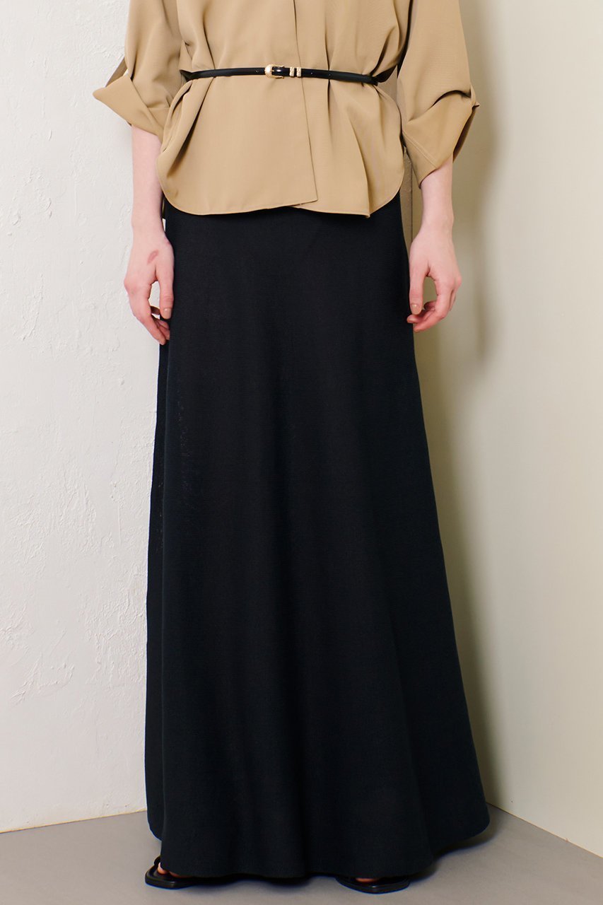 【アルアバイル/allureville】のハイゲージペーパーヤーンフレアスカート 人気、トレンドファッション・服の通販 founy(ファニー) 　ファッション　Fashion　レディースファッション　Fashion for Women　スカート　Skirts　Aライン・フレアスカート　A-Line & Flared Skirts　ロングスカート　Long Skirts / Maxi & Midi Skirts　おすすめ　Recommended / Our Picks　セットアップ　Set-Up, Coordinated Outfit　フレア　Flare, Flared　ロング　Long, Long-Length　エレガント 上品　Elegant　今季　This Season, Current Season　再入荷　Restock / Back in Stock　夏　Summer　other-6|ID: prp329100004452812 ipo3291000000032705378