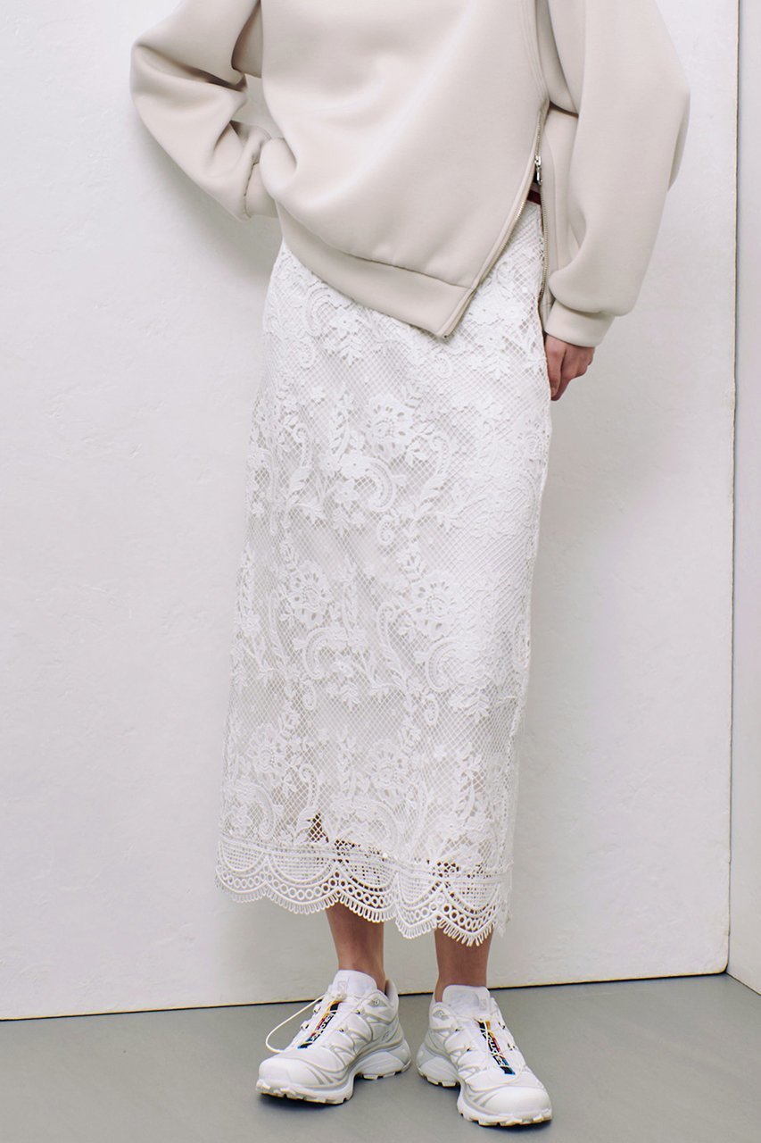 【アルアバイル/allureville】のメッシュレーススカート 人気、トレンドファッション・服の通販 founy(ファニー) 　ファッション　Fashion　レディースファッション　WOMEN　スカート　Skirt　ロングスカート　Long Skirt　おすすめ　Recommend　サンダル　Sandals　スニーカー　Sneakers　スポーティ　Sporty　ミックス　Mix　メッシュ　Mesh　レース　Race　ロング　Long　other-8|ID: prp329100004452813 ipo3291000000031324708
