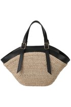 【アルアバイル/allureville】の【VIOLAd ORO】アバカレザートリムカゴバッグ ブラック系|ID:prp329100004452816