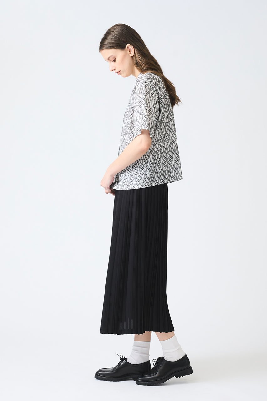 【ミズイロ インド/mizuiro ind】のcut jacquard half slv shirt シャツ 人気、トレンドファッション・服の通販 founy(ファニー) 　ファッション　Fashion　レディースファッション　Fashion for Women　トップス・カットソー　Cut & Sew Tops　シャツ・ブラウス・オフィスカジュアル　Elegant Blouses & Button-Ups　インド　Indian Textile　シアー　Sheer, See-Through　ショート　Short, Short Length　スリーブ　Sleeve, Long Sleeve / Short Sleeve　フラワー　Flower, Floral　半袖　Short Sleeve, Half Sleeve　other-7|ID: prp329100004452819 ipo3291000000032847412