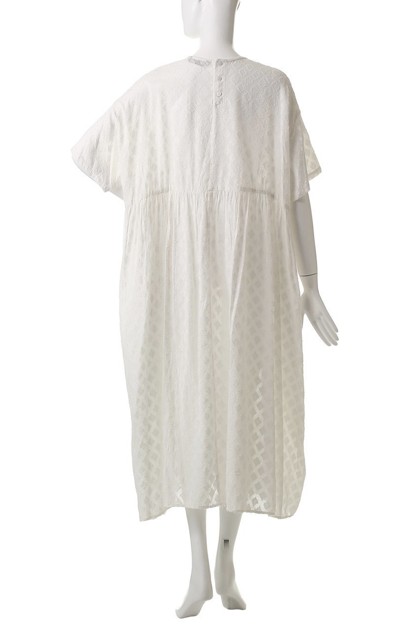 【ミズイロ インド/mizuiro ind】のcut jacquard crew neck gather OP ワンピース 人気、トレンドファッション・服の通販 founy(ファニー) 　ファッション　Fashion　レディースファッション　WOMEN　ワンピース　Dress　チュニック　Tunic　インド　India　ギャザー　Gather　シアー　Sheer　チュニック　Tunic　フラワー　Flower　ロング　Long　other-4|ID: prp329100004452820 ipo3291000000031252333
