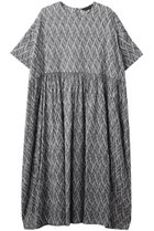【ミズイロ インド/mizuiro ind】のcut jacquard crew neck gather OP ワンピース 96mix|ID: prp329100004452820 ipo3291000000031481855