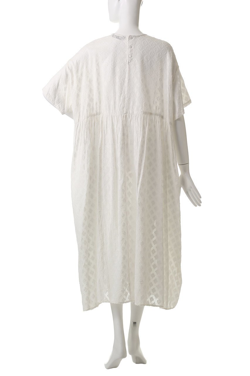 【ミズイロ インド/mizuiro ind】のcut jacquard crew neck gather OP ワンピース 人気、トレンドファッション・服の通販 founy(ファニー) 　ファッション　Fashion　レディースファッション　Fashion for Women　ワンピース　Dresses　チュニック　Tunic Tops & Dresses　インド　Indian Textile　ギャザー　Gathered, Ruffled　シアー　Sheer, See-Through　チュニック　Tunic, Long Top　フラワー　Flower, Floral　ロング　Long, Long-Length　other-4|ID: prp329100004452820 ipo3291000000032867076