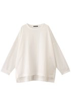 【ミズイロ インド/mizuiro ind】のwasher voile crew neck wide P/O プルオーバー off white|ID:prp329100004452822