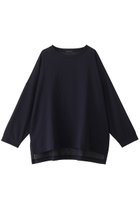 【ミズイロ インド/mizuiro ind】のwasher voile crew neck wide P/O プルオーバー navy|ID:prp329100004452822