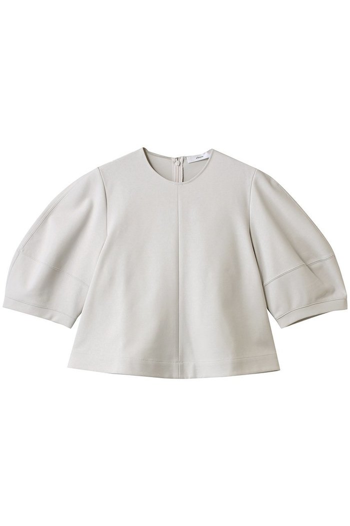 【エブール/ebure】のSZハイツイストポンチ フレアシルエットカットソー インテリア・キッズ・メンズ・レディースファッション・服の通販 founy(ファニー) https://founy.com/ ファッション Fashion レディースファッション WOMEN トップス・カットソー Tops/Tshirt シャツ/ブラウス Shirts/Blouses ロング / Tシャツ T-Shirts カットソー Cut and Sewn おすすめ Recommend カットソー Cut And Sew ショート Short ストレッチ Stretch スリーブ Sleeve デニム Denim フレア Flare リネン Linen エレガント 上品 Elegant |ID: prp329100004452823 ipo3291000000031155235