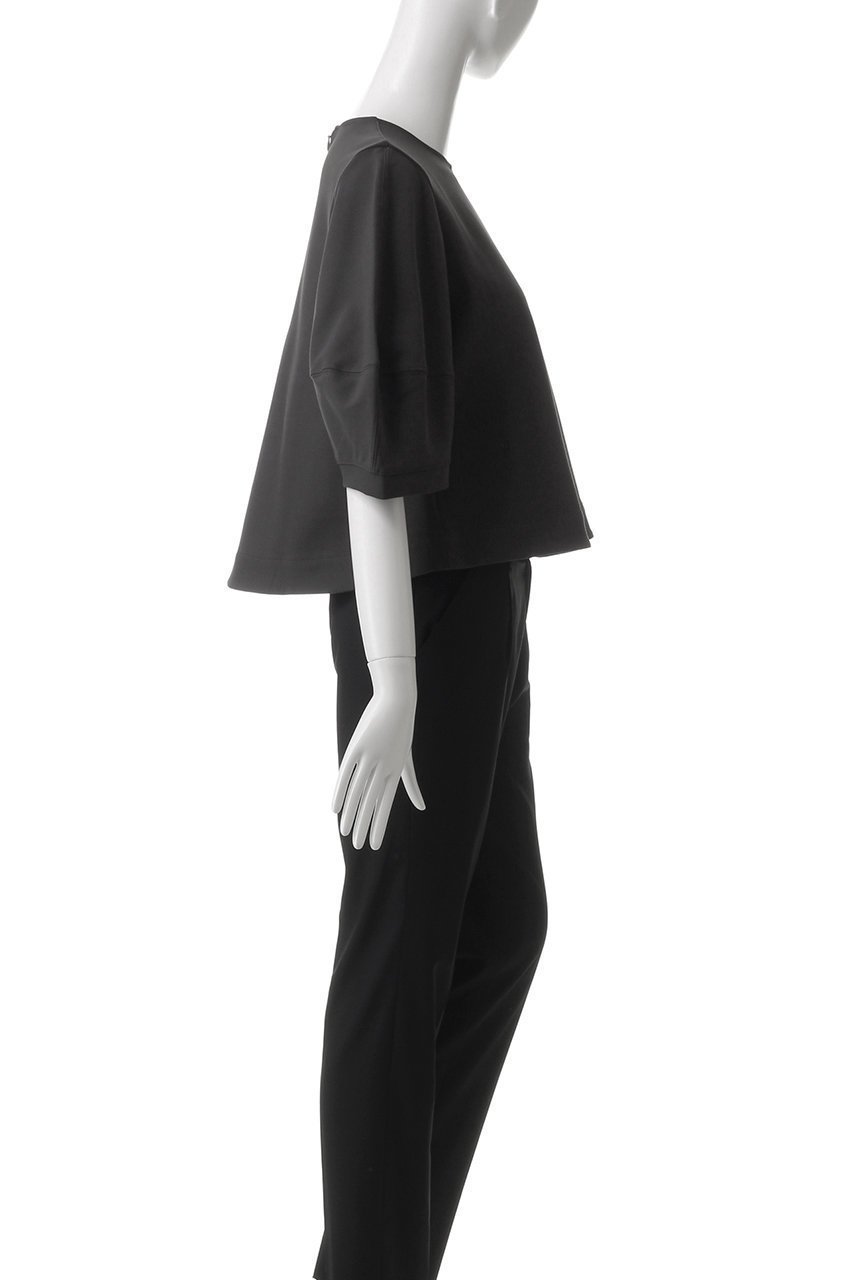 【エブール/ebure】のSZハイツイストポンチ フレアシルエットカットソー 人気、トレンドファッション・服の通販 founy(ファニー) 　ファッション　Fashion　レディースファッション　Fashion for Women　トップス・カットソー　Cut & Sew Tops　シャツ・ブラウス・オフィスカジュアル　Elegant Blouses & Button-Ups　ロングTシャツ・Tシャツ　Longline T-Shirts & Tees　カットソー・ベーシックTシャツ　Cut-and-Sewn Tops / Stretch Tees & Basics　おすすめ　Recommended / Our Picks　カットソー　Cut and Sewn Top　ショート　Short, Short Length　ストレッチ　Stretch, Stretchy Fabric　スリーブ　Sleeve, Long Sleeve / Short Sleeve　デニム　Denim, Jeans Material　フレア　Flare, Flared　リネン　Linen, Linen Fabric　エレガント 上品　Elegant　other-3|ID: prp329100004452823 ipo3291000000032860247