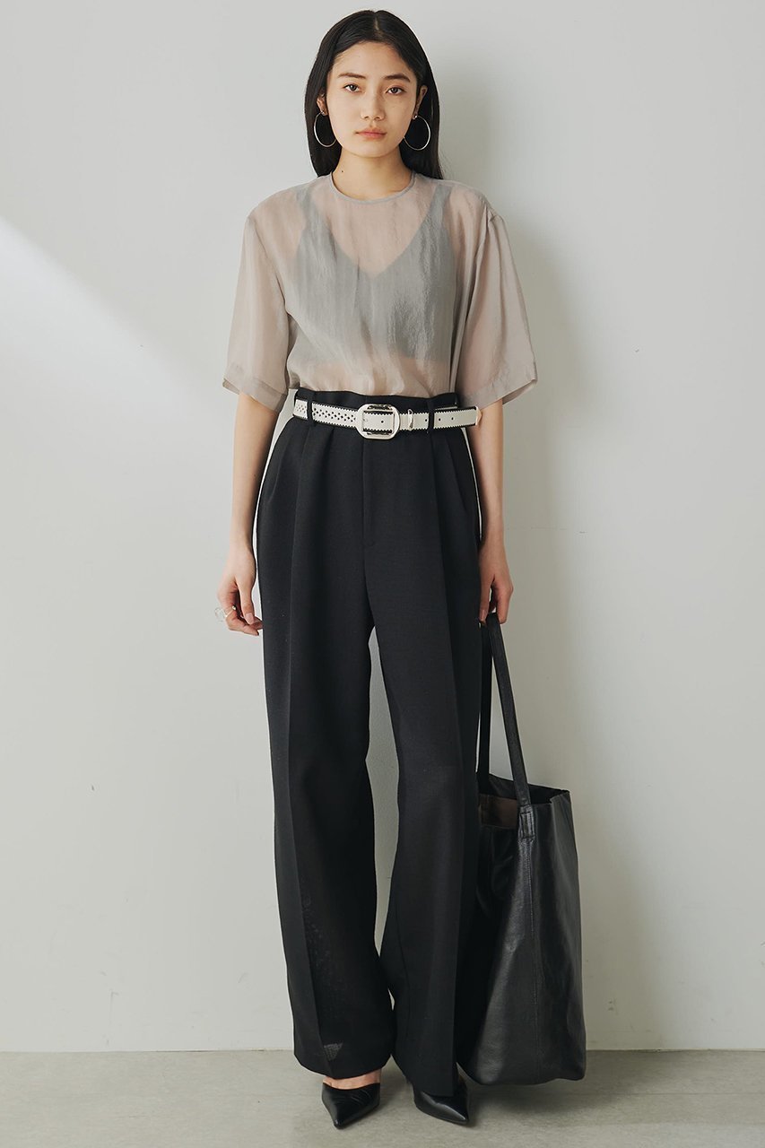【ウィムガゼット/Whim Gazette】のシアーTシャツ 人気、トレンドファッション・服の通販 founy(ファニー) 　ファッション　Fashion　レディースファッション　WOMEN　トップス・カットソー　Tops/Tshirt　シャツ/ブラウス　Shirts/Blouses　ロング / Tシャツ　T-Shirts　イエロー　Yellow　インナー　Inner　シアー　Sheer　ショート　Short　スリーブ　Sleeve　タンク　Tank　ボトム　Bottom　ヴィンテージ　Vintage　エレガント 上品　Elegant　other-2|ID: prp329100004452824 ipo3291000000031252351