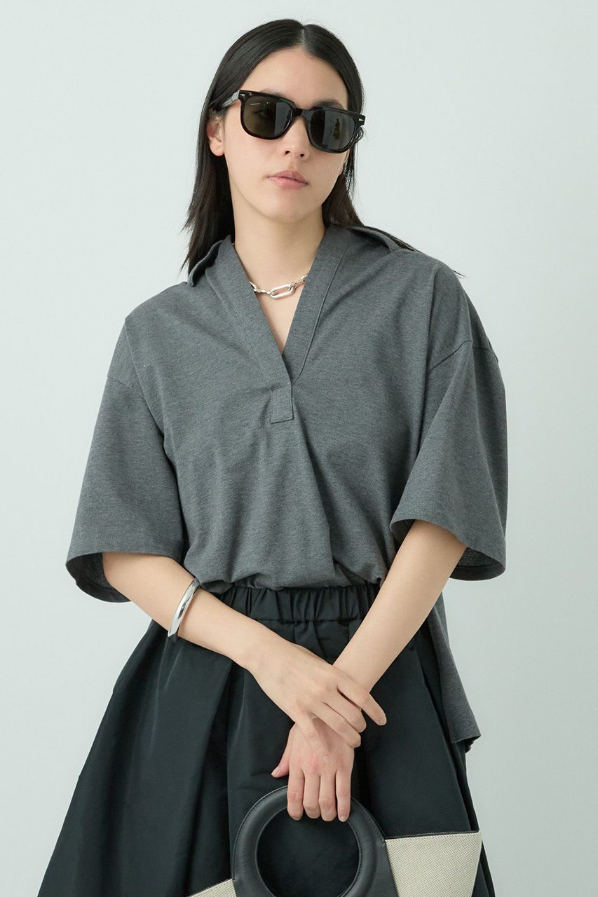 【カオス/Chaos】のローランポロ インテリア・キッズ・メンズ・レディースファッション・服の通販 founy(ファニー) 　ファッション　Fashion　レディースファッション　WOMEN　トップス・カットソー　Tops/Tshirt　シャツ/ブラウス　Shirts/Blouses　ポロシャツ　Polo Shirts　シルケット　Mercerization　ポロシャツ　Polo Shirt　チャコール|ID: prp329100004452831 ipo3291000000031778677