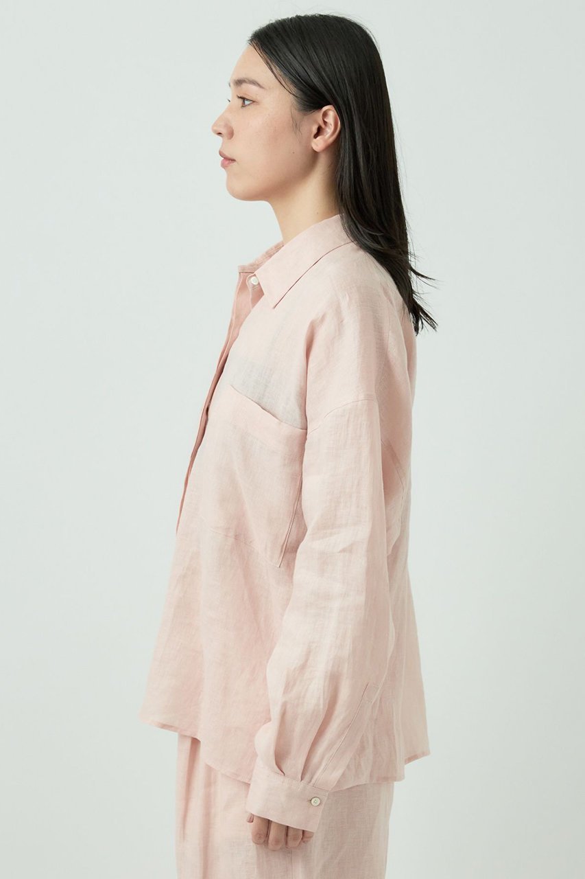 【カオス/Chaos】のカルーラリネンシャツ 人気、トレンドファッション・服の通販 founy(ファニー) 　ファッション　Fashion　レディースファッション　WOMEN　トップス・カットソー　Tops/Tshirt　シャツ/ブラウス　Shirts/Blouses　スリーブ　Sleeve　タンブラー　Tumbler　フラット　Flat　フランス　France　ボトム　Bottom　リネン　Linen　ロング　Long　エレガント 上品　Elegant　羽織　Haori　other-7|ID: prp329100004452834 ipo3291000000032037158