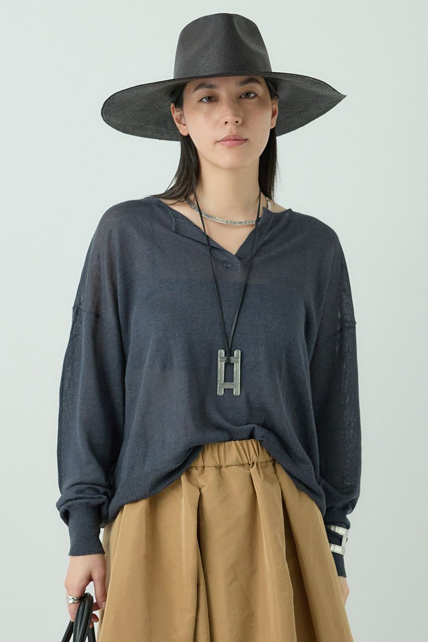 【カオス/Chaos】のヴェータリネンプルオーバーニット 人気、トレンドファッション・服の通販 founy(ファニー) 　ファッション　Fashion　レディースファッション　WOMEN　トップス・カットソー　Tops/Tshirt　ニット　Knit Tops　プルオーバー　Pullover　ストレッチ　Stretch　ネップ　Nep Yarn　リネン　Linen　エレガント 上品　Elegant　春　Spring　other-6|ID: prp329100004452835 ipo3291000000031324753