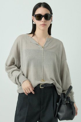 【カオス/Chaos】 ヴェータリネンプルオーバーニット人気、トレンドファッション・服の通販 founy(ファニー) ファッション Fashion レディースファッション Ladies' Fashion Online トップス・カットソー Tops/Tshirt ニット Knit Tops プルオーバー Pullover ストレッチ Stretch ネップ Nep Yarn リネン Linen エレガント 上品 Elegant 再入荷 Restock/Back In Stock/Re Arrival 春 Spring |ID:prp329100004452835
