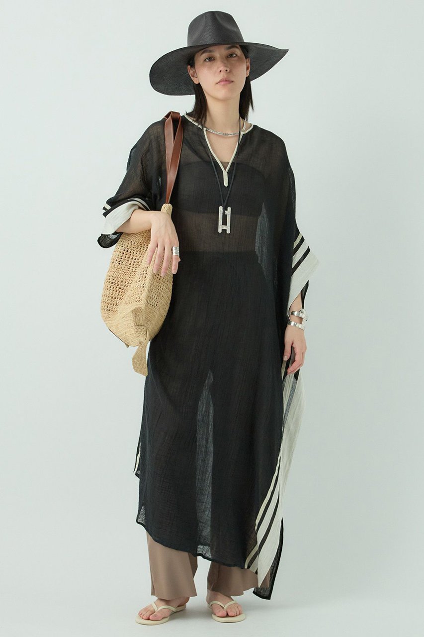 【カオス/Chaos】の【AMBAS】別注カフタンワンピース 人気、トレンドファッション・服の通販 founy(ファニー) 　ファッション　Fashion　レディースファッション　WOMEN　ワンピース　Dress　チュニック　Tunic　2025年　2025　2025春夏・S/S　Ss,Spring/Summer,2025　イタリア　Italy　カシミヤ　Cashmere　コレクション　Collection　チュニック　Tunic　ビーチ　Beach　リゾート　Resort　リラックス　Relax　ロング　Long　別注　Special Order　other-2|ID: prp329100004452836 ipo3291000000031252426