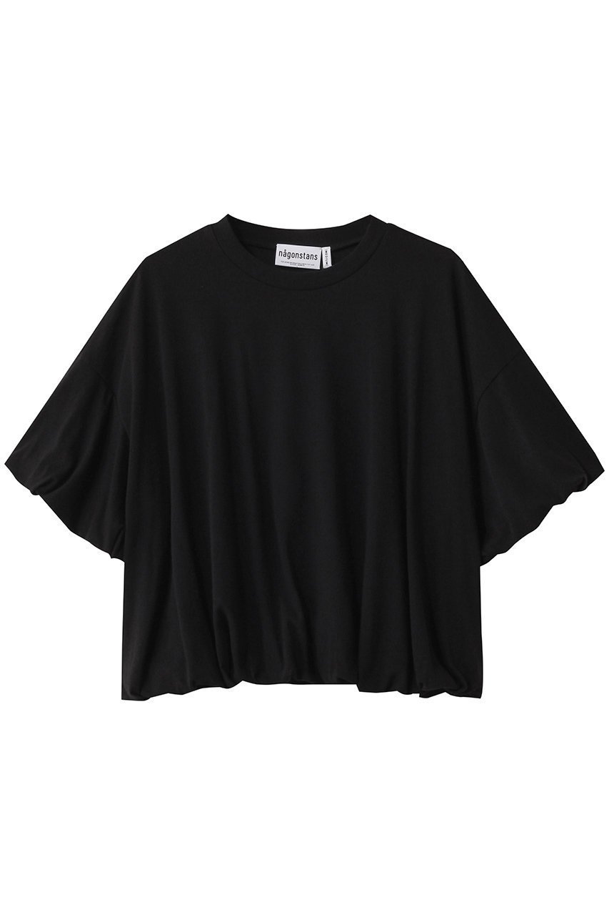 【ナゴンスタンス/nagonstans】のソフト天竺 Tuck Ballon T/SH Tシャツ インテリア・キッズ・メンズ・レディースファッション・服の通販 founy(ファニー) 　ファッション　Fashion　レディースファッション　Fashion for Women　トップス・カットソー　Cut & Sew Tops　シャツ・ブラウス・オフィスカジュアル　Elegant Blouses & Button-Ups　ロングTシャツ・Tシャツ　Longline T-Shirts & Tees　カットソー・ベーシックTシャツ　Cut-and-Sewn Tops / Stretch Tees & Basics　ショート　Short, Short Length　スリーブ　Sleeve, Long Sleeve / Short Sleeve　バルーン　Balloon, Balloon Silhouette　Black|ID: prp329100004452839 ipo3291000000032857703