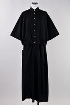【ナゴンスタンス/nagonstans】のT/Cブロード バルーンSH DRS/シャツドレス Black|ID: prp329100004452843 ipo3291000000036150157