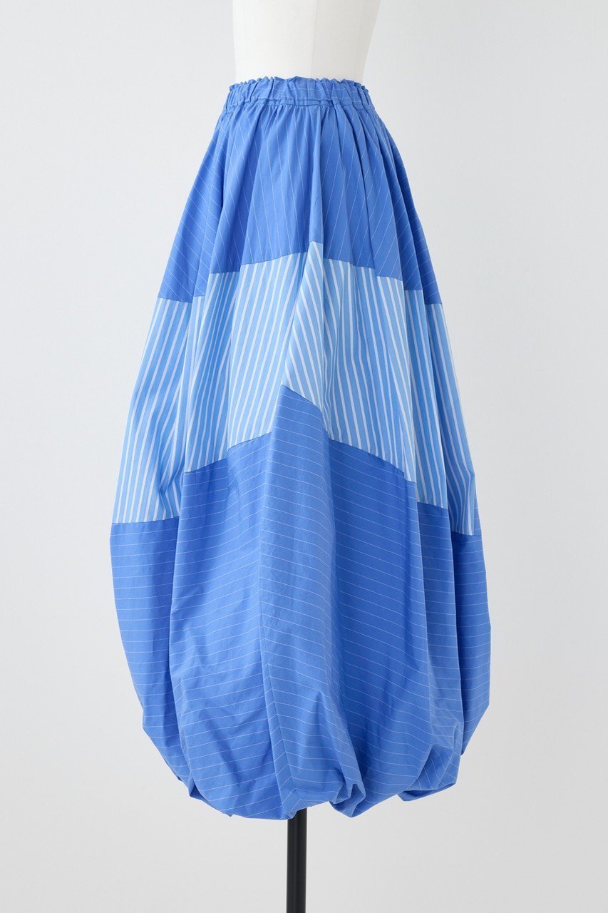 【ナゴンスタンス/nagonstans】のポプリンStripe ドレープバルーンSK/スカート 人気、トレンドファッション・服の通販 founy(ファニー) 　ファッション　Fashion　レディースファッション　Fashion for Women　スカート　Skirts　ロングスカート　Long Skirts / Maxi & Midi Skirts　ドレープ　Drape, Draping Fabric　ミックス　Mix, Mixed Style　ロング　Long, Long-Length　other-2|ID: prp329100004452845 ipo3291000000032852346
