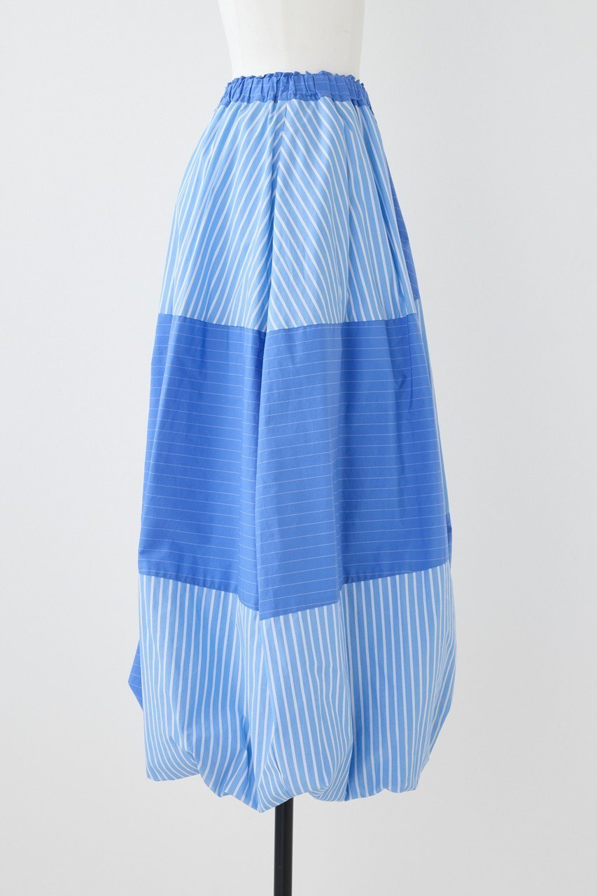 【ナゴンスタンス/nagonstans】のポプリンStripe ドレープバルーンSK/スカート 人気、トレンドファッション・服の通販 founy(ファニー) 　ファッション　Fashion　レディースファッション　Fashion for Women　スカート　Skirts　ロングスカート　Long Skirts / Maxi & Midi Skirts　ドレープ　Drape, Draping Fabric　ミックス　Mix, Mixed Style　ロング　Long, Long-Length　other-4|ID: prp329100004452845 ipo3291000000032852356