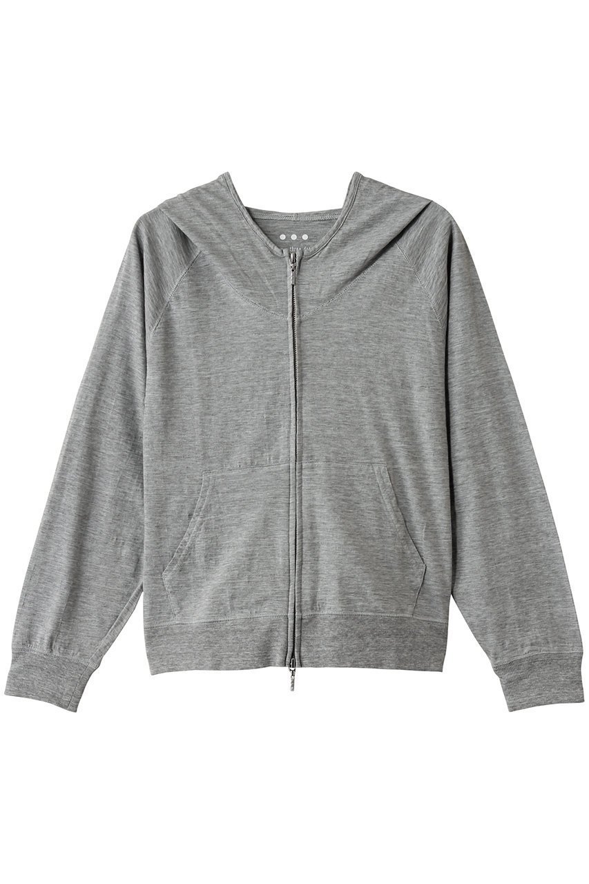 【スリー ドッツ/three dots】のシアースラブ ジップアップフーディ インテリア・キッズ・メンズ・レディースファッション・服の通販 founy(ファニー) 　ファッション　Fashion　レディースファッション　Fashion for Women　トップス・カットソー　Cut & Sew Tops　シャツ・ブラウス・オフィスカジュアル　Elegant Blouses & Button-Ups　レディースパーカー・カジュアルフーディー　Casual Hoodies & Sweatshirts　ロングTシャツ・Tシャツ　Longline T-Shirts & Tees　スウェット・クルーネックトップス　Sweatshirts & Crewnecks / Relaxed Fit Sweat Tops　カットソー・ベーシックTシャツ　Cut-and-Sewn Tops / Stretch Tees & Basics　シンプル　Simple, Minimal　フィット　Fit, Slim Fit　ロング　Long, Long-Length　夏　Summer　グレー|ID: prp329100004452846 ipo3291000000032860905