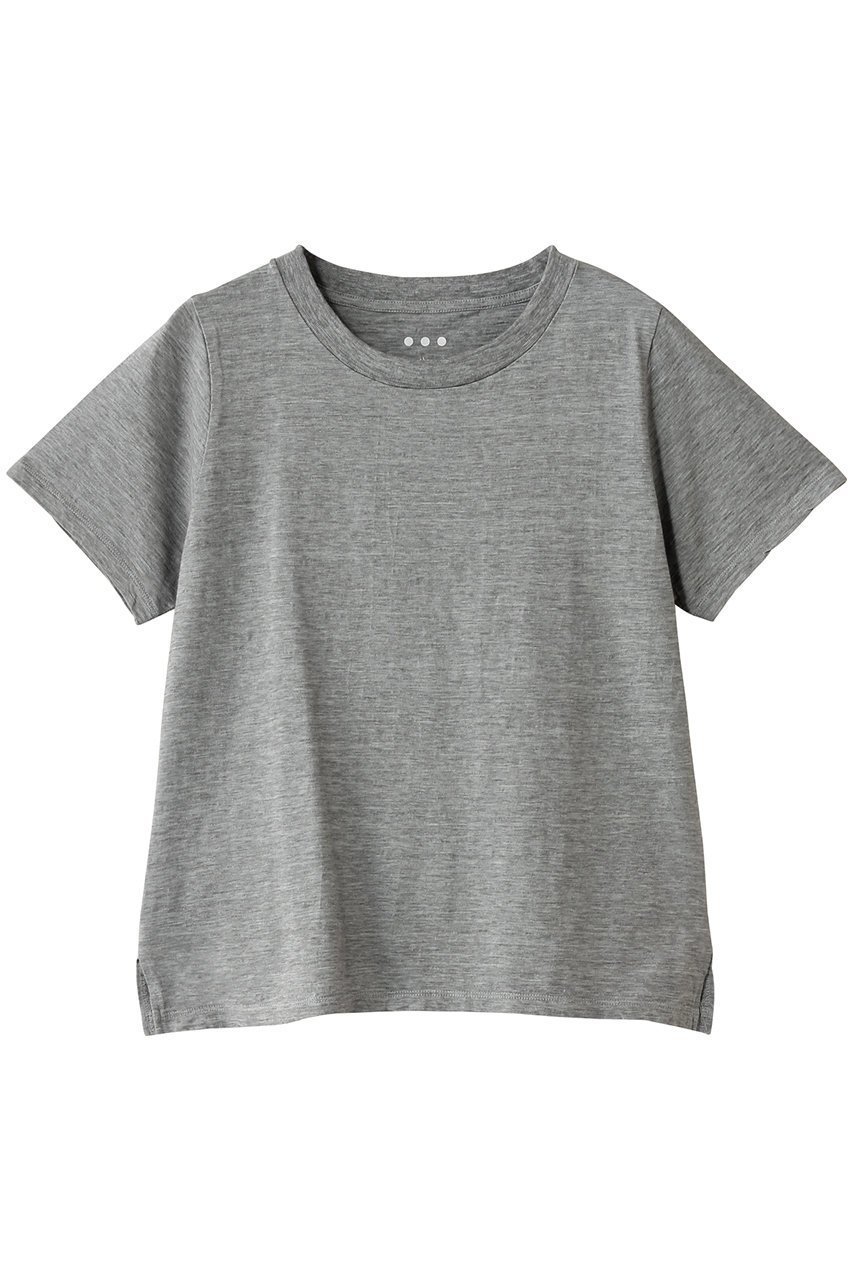 【スリー ドッツ/three dots】のシアースラブ Tシャツ インテリア・キッズ・メンズ・レディースファッション・服の通販 founy(ファニー) 　ファッション　Fashion　レディースファッション　Fashion for Women　トップス・カットソー　Cut & Sew Tops　シャツ・ブラウス・オフィスカジュアル　Elegant Blouses & Button-Ups　ロングTシャツ・Tシャツ　Longline T-Shirts & Tees　カットソー・ベーシックTシャツ　Cut-and-Sewn Tops / Stretch Tees & Basics　ショート　Short, Short Length　シンプル　Simple, Minimal　スリーブ　Sleeve, Long Sleeve / Short Sleeve　ボトム　Bottoms, Lower Wear　グレー|ID: prp329100004452847 ipo3291000000032860965