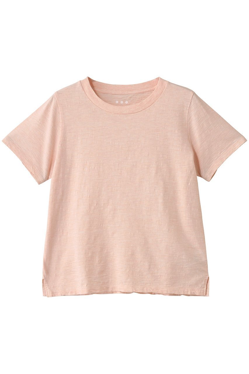 【スリー ドッツ/three dots】のシアースラブ Tシャツ インテリア・キッズ・メンズ・レディースファッション・服の通販 founy(ファニー) 　ファッション　Fashion　レディースファッション　Fashion for Women　トップス・カットソー　Cut & Sew Tops　シャツ・ブラウス・オフィスカジュアル　Elegant Blouses & Button-Ups　ロングTシャツ・Tシャツ　Longline T-Shirts & Tees　カットソー・ベーシックTシャツ　Cut-and-Sewn Tops / Stretch Tees & Basics　ショート　Short, Short Length　シンプル　Simple, Minimal　スリーブ　Sleeve, Long Sleeve / Short Sleeve　ボトム　Bottoms, Lower Wear　ピンク|ID: prp329100004452847 ipo3291000000032860972