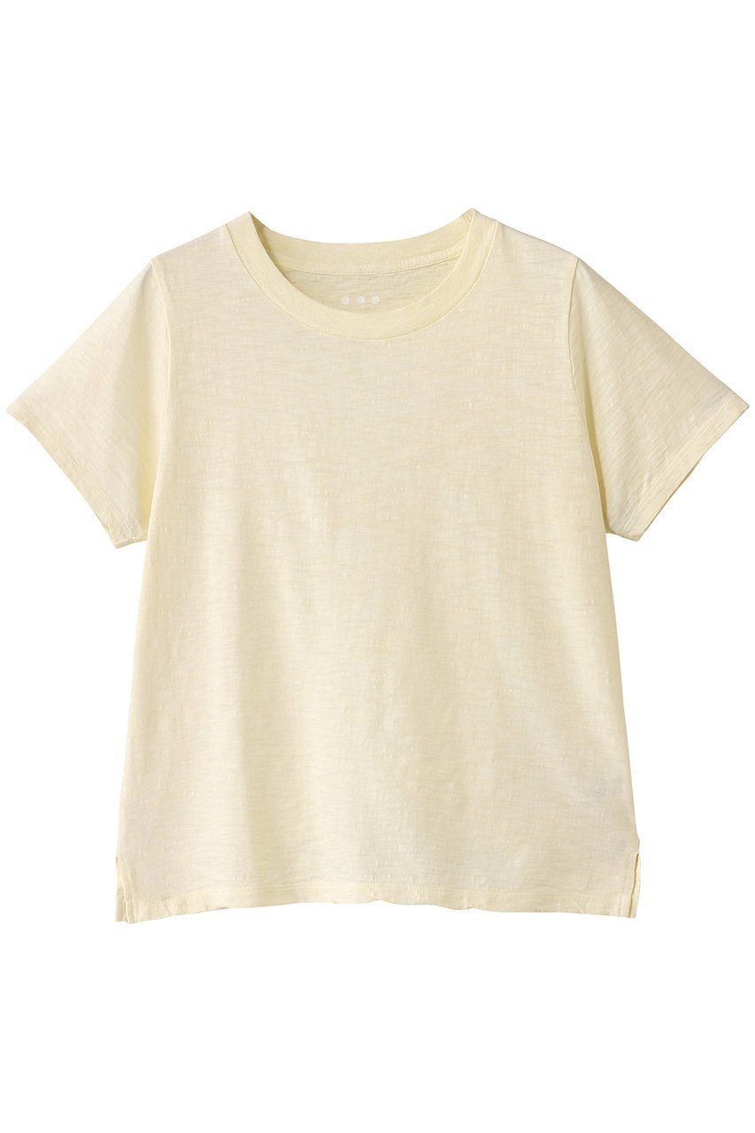 【スリー ドッツ/three dots】のシアースラブ Tシャツ インテリア・キッズ・メンズ・レディースファッション・服の通販 founy(ファニー) 　ファッション　Fashion　レディースファッション　Fashion for Women　トップス・カットソー　Cut & Sew Tops　シャツ・ブラウス・オフィスカジュアル　Elegant Blouses & Button-Ups　ロングTシャツ・Tシャツ　Longline T-Shirts & Tees　カットソー・ベーシックTシャツ　Cut-and-Sewn Tops / Stretch Tees & Basics　ショート　Short, Short Length　シンプル　Simple, Minimal　スリーブ　Sleeve, Long Sleeve / Short Sleeve　ボトム　Bottoms, Lower Wear　レモン|ID: prp329100004452847 ipo3291000000032860978