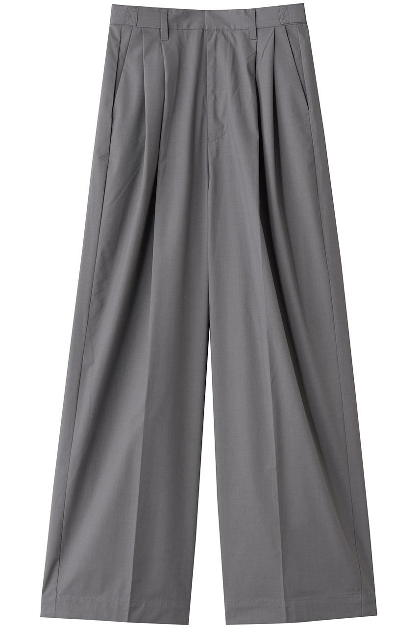 【スリー ドッツ/three dots】のストレッチタイプライター タックワイドパンツ インテリア・キッズ・メンズ・レディースファッション・服の通販 founy(ファニー) ファッション Fashion レディースファッション Fashion for Women パンツ Pants & Trousers ストレッチ Stretch, Stretchy Fabric ストレート Straight, Straight Cut タイプライター Typewriter Fabric, Crisp Cotton リラックス Relax, Relaxed Fit ワイド Wide, Wide Fit エレガント 上品 Elegant グレー|ID: prp329100004452848 ipo3291000000034241882