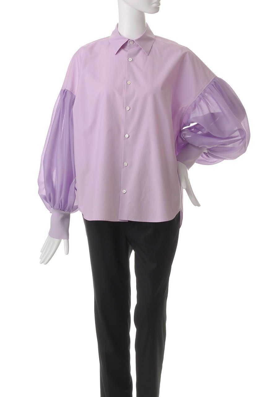 【ヒューエルミュージアム/hueLe Museum】の【STUMBLY】New Volume Sleeve Blouse 人気、トレンドファッション・服の通販 founy(ファニー) 　ファッション　Fashion　レディースファッション　Fashion for Women　トップス・カットソー　Cut & Sew Tops　シャツ・ブラウス・オフィスカジュアル　Elegant Blouses & Button-Ups　ボリューム袖・フリルスリーブブラウス　Voluminous & Ruffle Sleeves / Puffy Sleeve Tops　ギャザー　Gathered, Ruffled　シアー　Sheer, See-Through　ショルダー　Shoulder, Shoulder Strap　スリーブ　Sleeve, Long Sleeve / Short Sleeve　ドロップ　Drop Shoulder, Dropped Style　バルーン　Balloon, Balloon Silhouette　パーティ　Party, Party Style　ロング　Long, Long-Length　other-2|ID: prp329100004452856 ipo3291000000032862055