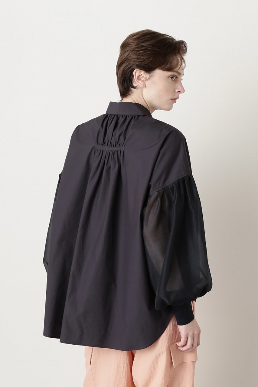 【ヒューエルミュージアム/hueLe Museum】の【STUMBLY】New Volume Sleeve Blouse 人気、トレンドファッション・服の通販 founy(ファニー) 　ファッション　Fashion　レディースファッション　Fashion for Women　トップス・カットソー　Cut & Sew Tops　シャツ・ブラウス・オフィスカジュアル　Elegant Blouses & Button-Ups　ボリューム袖・フリルスリーブブラウス　Voluminous & Ruffle Sleeves / Puffy Sleeve Tops　ギャザー　Gathered, Ruffled　シアー　Sheer, See-Through　ショルダー　Shoulder, Shoulder Strap　スリーブ　Sleeve, Long Sleeve / Short Sleeve　ドロップ　Drop Shoulder, Dropped Style　バルーン　Balloon, Balloon Silhouette　パーティ　Party, Party Style　ロング　Long, Long-Length　other-6|ID: prp329100004452856 ipo3291000000032862077