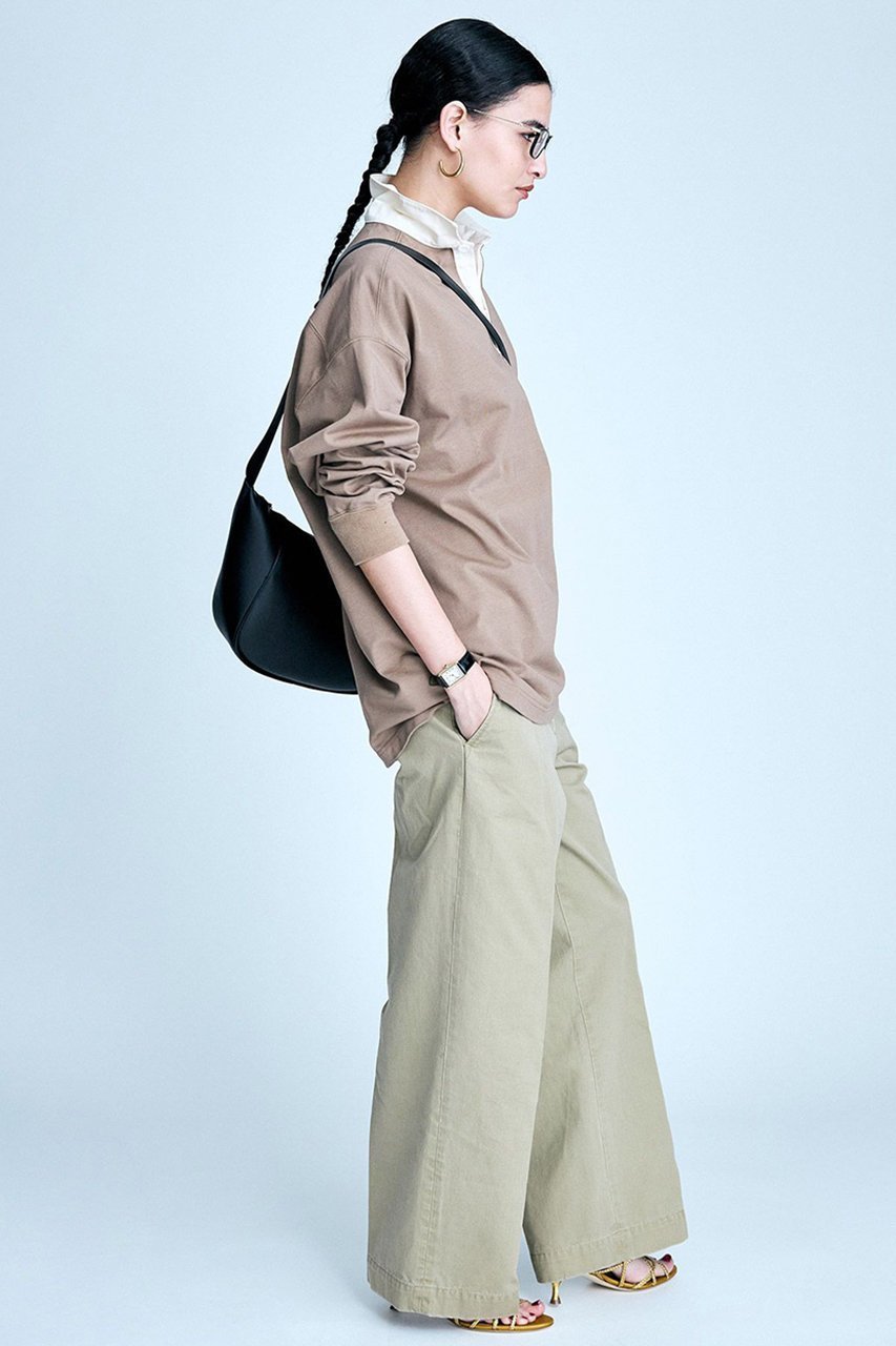 【ブリル/BRILL】のラガーミドルプルオーバー 人気、トレンドファッション・服の通販 founy(ファニー) 　ファッション　Fashion　レディースファッション　WOMEN　トップス・カットソー　Tops/Tshirt　シャツ/ブラウス　Shirts/Blouses　ロング / Tシャツ　T-Shirts　プルオーバー　Pullover　カットソー　Cut and Sewn　2023年　2023　2023-2024秋冬・A/W　Aw/Autumn/Winter//Fw/Fall-Winter/2023-2024　コンパクト　Compact　スリーブ　Sleeve　バランス　Balance　ポケット　Pocket　ロング　Long　今季　This Season　定番　Standard　other-4|ID: prp329100004452859 ipo3291000000031252587