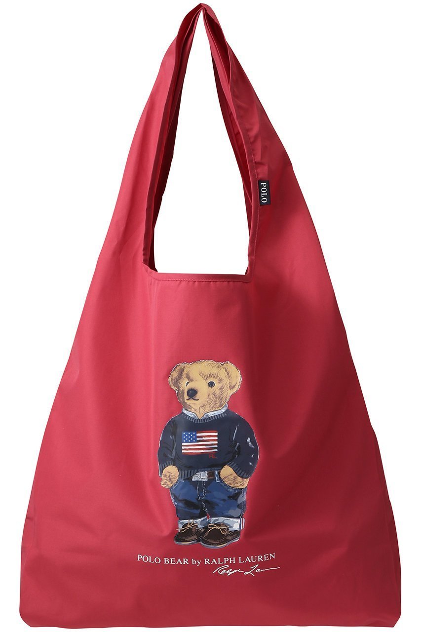 【ポロラルフローレン/POLO RALPH LAUREN】のフラッグベアプリントポケッタブルレイインバッグ インテリア・キッズ・メンズ・レディースファッション・服の通販 founy(ファニー) 　ファッション　Fashion　レディースファッション　Fashion for Women　バッグ　Bags　プリント　Print, Printed Pattern　ワーク　Workwear, Utility Style　旅行　Travel　ローズピンク|ID: prp329100004452861 ipo3291000000032777667