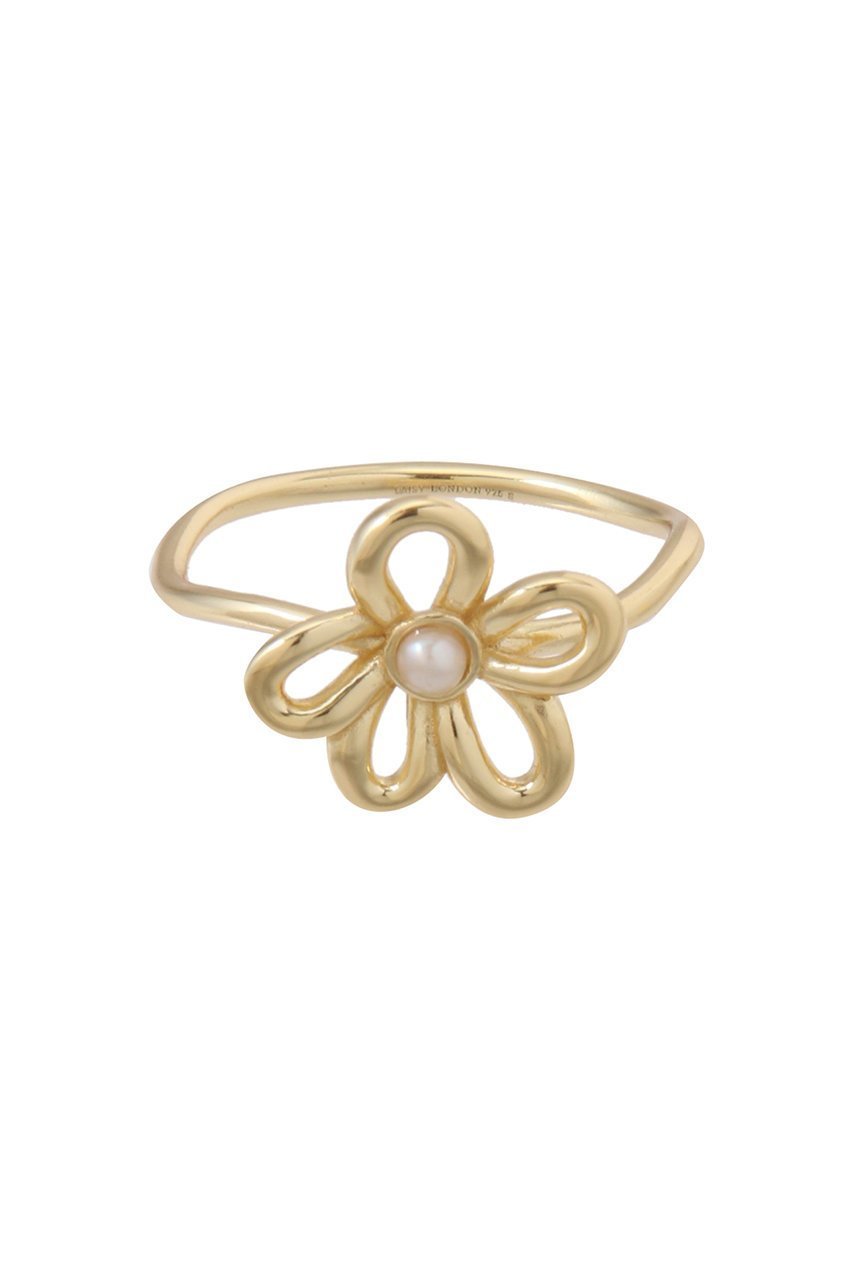 【デイジー ロンドン/DAISY LONDON】のDaisy Bow リング インテリア・キッズ・メンズ・レディースファッション・服の通販 founy(ファニー) ファッション Fashion レディースファッション Fashion for Women ジュエリー Jewelry オーガニック Organic Cotton デニム Denim, Jeans Material ハンド Hand, Handmade パール Pearl, Pearl Accent フェミニン Feminine, Girly モチーフ Motif, Design Theme リボン Ribbon, Bow エレガント 上品 Elegant ゴールド|ID: prp329100004452873 ipo3291000000035757014