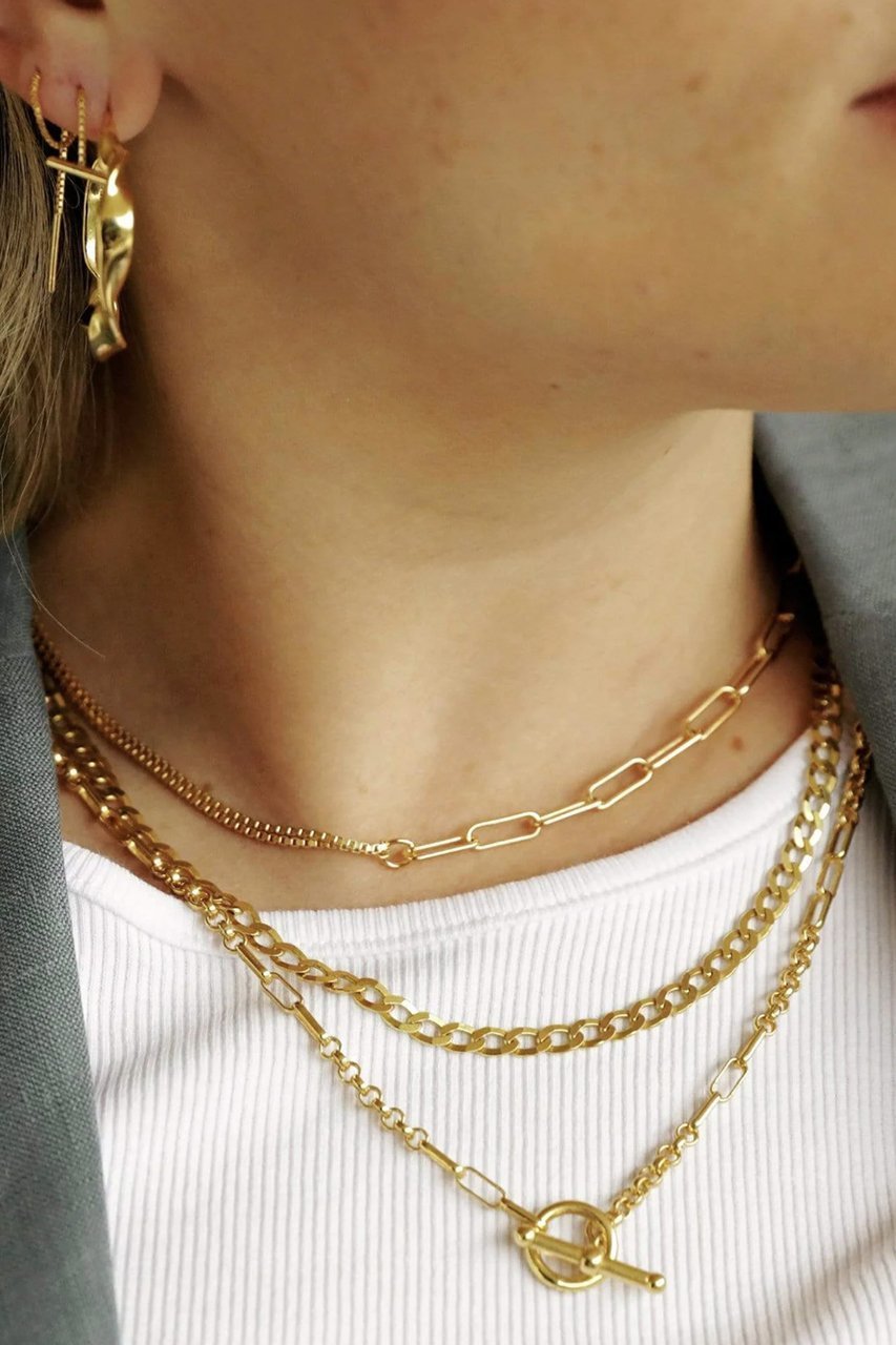【デイジー ロンドン/DAISY LONDON】の【Estee Lalonde】 Interlock Chain ネックレス 人気、トレンドファッション・服の通販 founy(ファニー) 　ファッション　Fashion　レディースファッション　WOMEN　ジュエリー　Jewelry　ネックレス　Necklaces　チェーン　Chain　ネックレス　Necklace　other-2|ID: prp329100004452878 ipo3291000000031252694