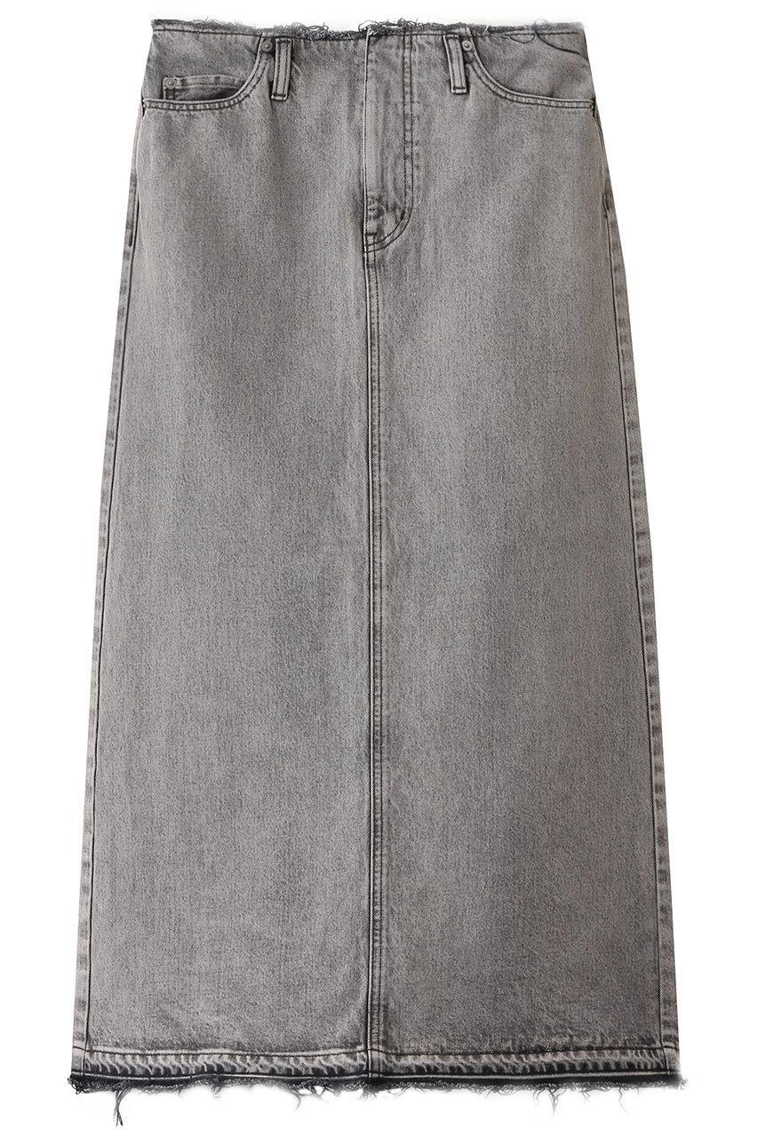 【イレーヴ/YLEVE】の13.5oz デニムスカートフェード インテリア・キッズ・メンズ・レディースファッション・服の通販 founy(ファニー) 　ファッション　Fashion　レディースファッション　Fashion for Women　スカート　Skirts　デニムスカート・カジュアルスカート　Denim Skirts　ロングスカート　Long Skirts / Maxi & Midi Skirts　デニム　Denim, Jeans Material　ロング　Long, Long-Length　アイスブラック|ID: prp329100004452884 ipo3291000000032849804