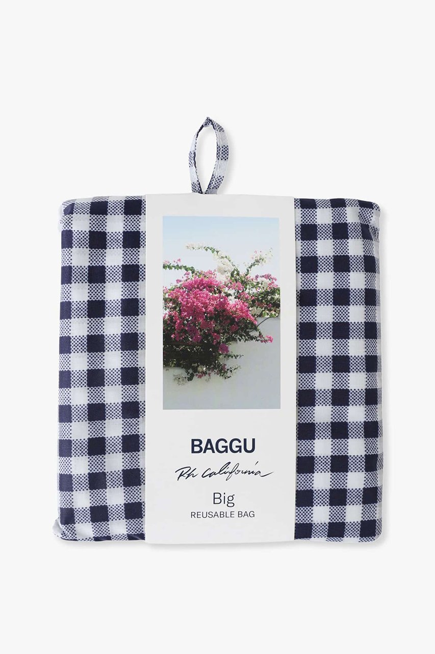 【アールエイチシー ロンハーマン/RHC Ron Herman】の【Ron Herman別注】【BAGGU】ギンガムチェックリユースバッグ BIG 人気、トレンドファッション・服の通販 founy(ファニー) 　ファッション　Fashion　レディースファッション　WOMEN　バッグ　Bag　おすすめ　Recommend　ギフト プレゼント　Gift Present　ギンガム　Gingham　チェック　Check　プリント　Print　リップ　Lip　再入荷　Restock/Back In Stock/Re Arrival　別注　Special Order　軽量　Lightweight　other-5|ID: prp329100004454650 ipo3291000000031324289