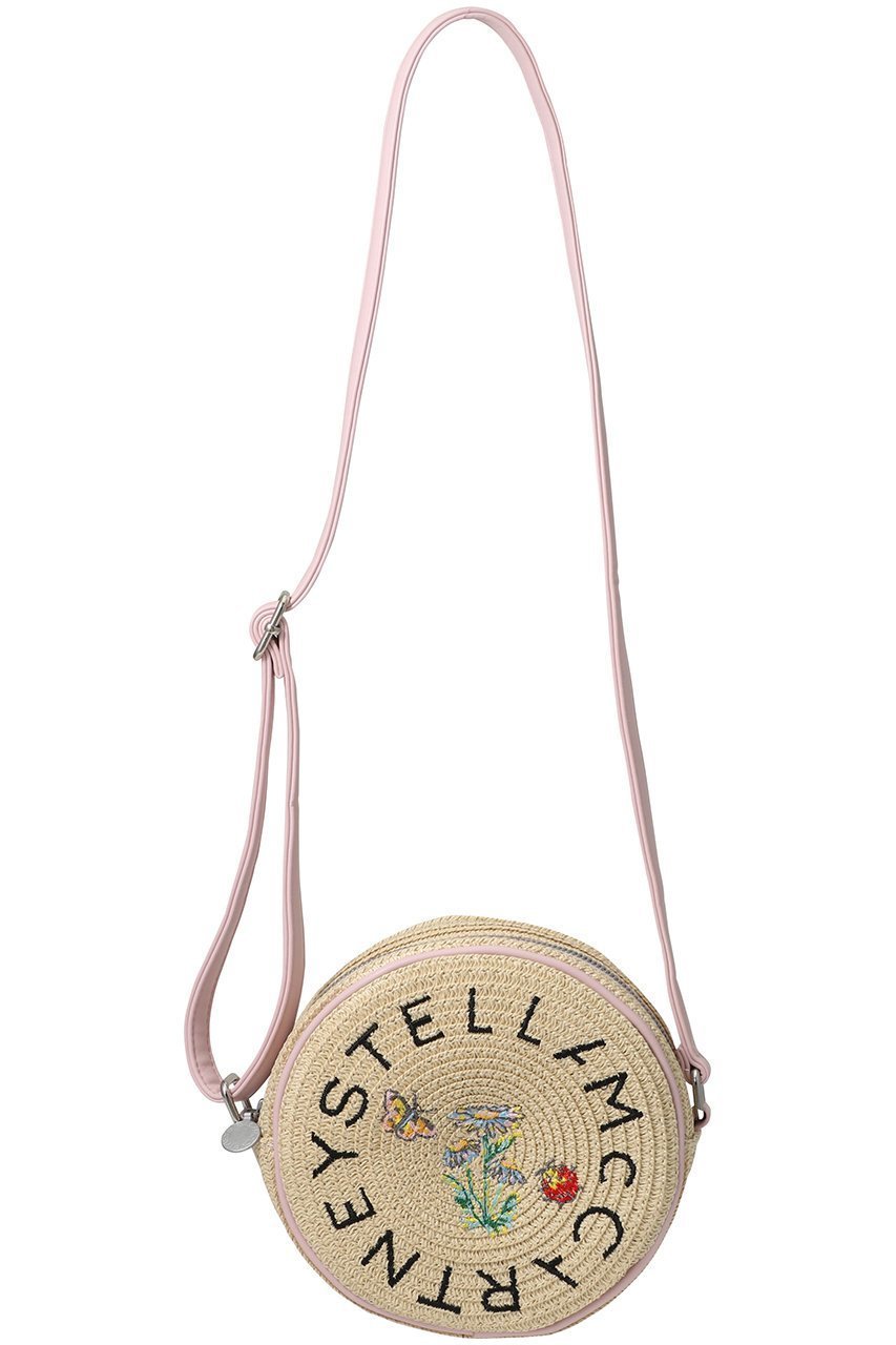 【ステラ マッカートニー/STELLA McCARTNEY / KIDS】の【KIDS】ロゴ ストローショルダーバッグ 人気、トレンドファッション・服の通販 founy(ファニー) 　ファッション　Fashion　キッズファッション　Fashion for Kids　サークル　Circle, Round Design　ショルダー　Shoulder, Shoulder Strap　パイピング　Piping, Trim Design　フォルム　Silhouette, Form　フラワー　Flower, Floral　ポシェット　Pochette, Mini Bag　ポーチ　Pouch, Small Case　夏　Summer　春　Spring　S/S・春夏　SS, Spring/Summer, Warm Season　 other-1|ID: prp329100004454684 ipo3291000000032842977