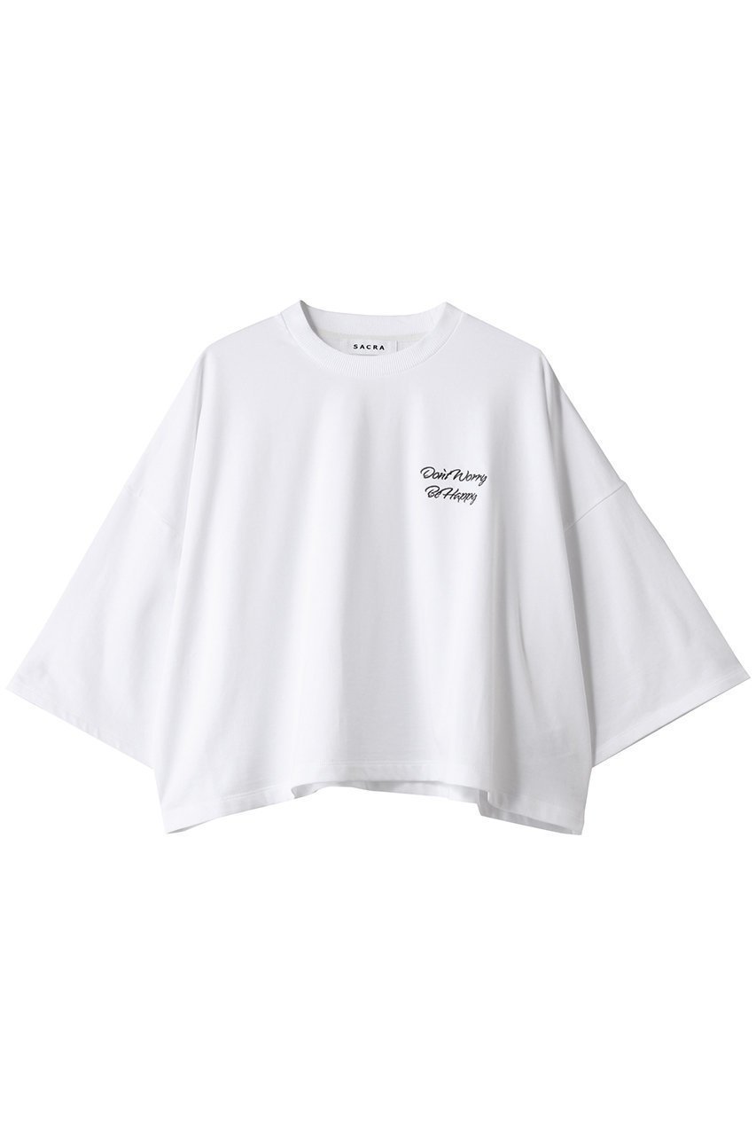 【サクラ/SACRA】のエクストラファインフリーストップス インテリア・キッズ・メンズ・レディースファッション・服の通販 founy(ファニー) 　ファッション　Fashion　レディースファッション　Fashion for Women　トップス・カットソー　Cut & Sew Tops　シャツ・ブラウス・オフィスカジュアル　Elegant Blouses & Button-Ups　ロングTシャツ・Tシャツ　Longline T-Shirts & Tees　カットソー・ベーシックTシャツ　Cut-and-Sewn Tops / Stretch Tees & Basics　2025年　2025　2025-2026秋冬・A/W　Autumn/Winter 2025–26 AW25–26　カットソー　Cut and Sewn Top　クロップド　Cropped, Short Length　スリーブ　Sleeve, Long Sleeve / Short Sleeve　ハーフ　Half, Half-Length　バランス　Balance, Style Balance　ロング　Long, Long-Length　エレガント 上品　Elegant　A/W・秋冬　Autumn/Winter　ホワイト|ID: prp329100004454689 ipo3291000000033230040