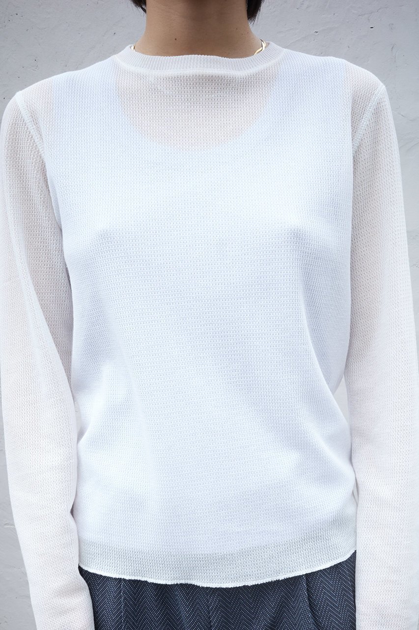 【セヤ/SEYA】のMESH SUMMER サーマル 人気、トレンドファッション・服の通販 founy(ファニー) 　ファッション　Fashion　レディースファッション　Fashion for Women　トップス・カットソー　Cut & Sew Tops　シャツ・ブラウス・オフィスカジュアル　Elegant Blouses & Button-Ups　ロングTシャツ・Tシャツ　Longline T-Shirts & Tees　カットソー・ベーシックTシャツ　Cut-and-Sewn Tops / Stretch Tees & Basics　サーマル　Thermal, Waffle Knit　シンプル　Simple, Minimal　スリーブ　Sleeve, Long Sleeve / Short Sleeve　フィット　Fit, Slim Fit　ロング　Long, Long-Length　エレガント 上品　Elegant　人気　Popular, Best Seller　夏　Summer　other-6|ID: prp329100004454693 ipo3291000000034954185